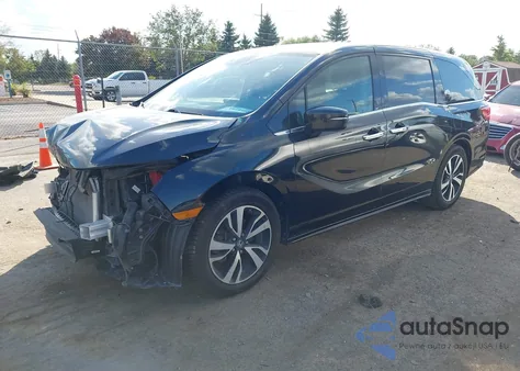 2018 Honda Odyssey Elite из США, поврежденный, VIN 5FNRL6H96JB047606